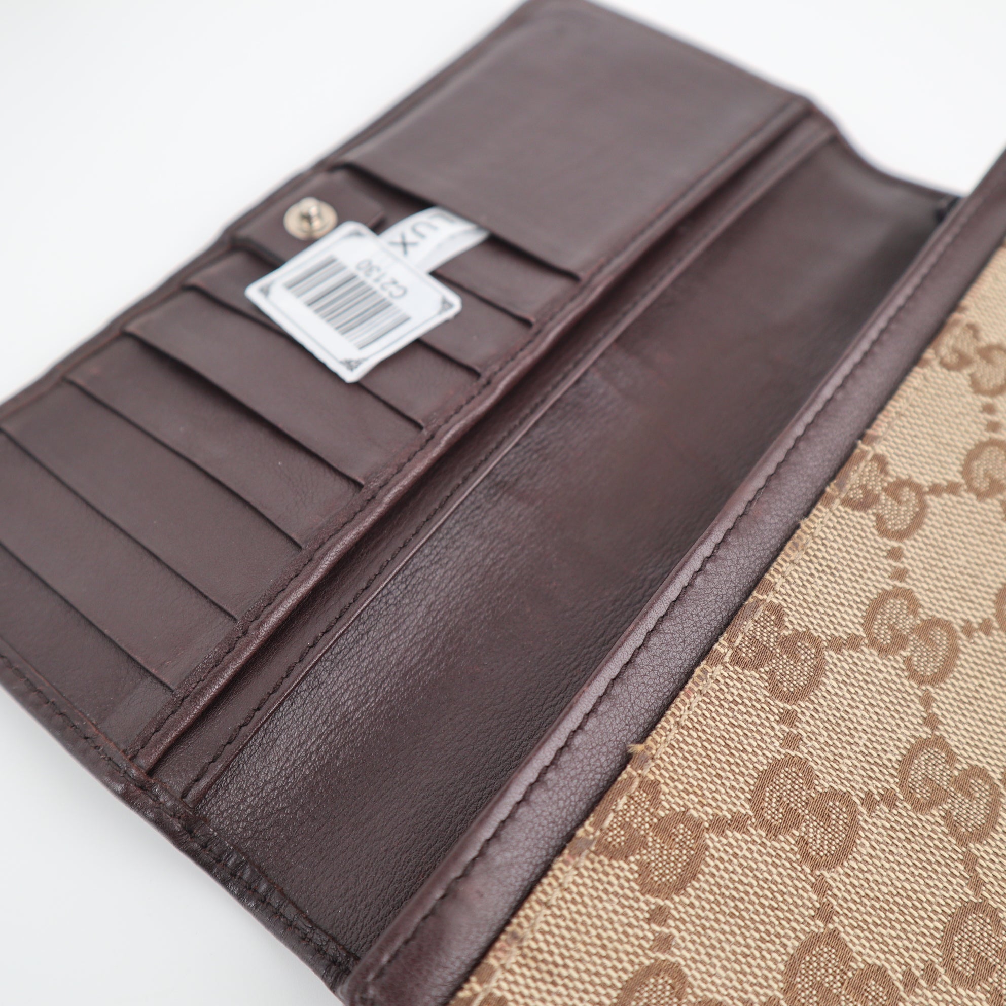 C2130 Gucci Wallet Horsebit | Pre-Owned Very Good GG canvas