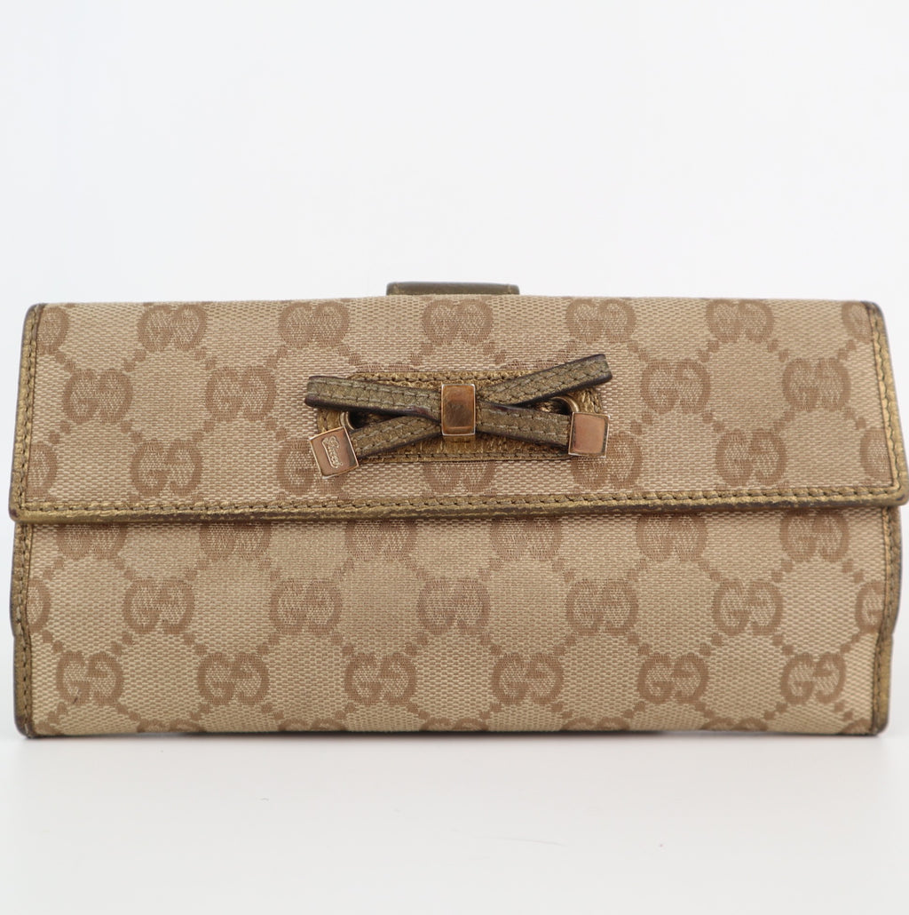 C2131 Gucci Wallet Princy | Pre-Owned Very Good GG canvas