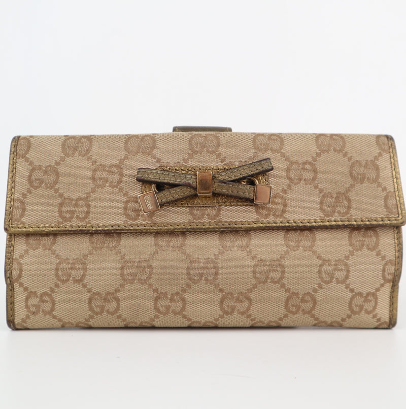 C2131 Gucci Wallet Princy | Pre-Owned Very Good GG canvas