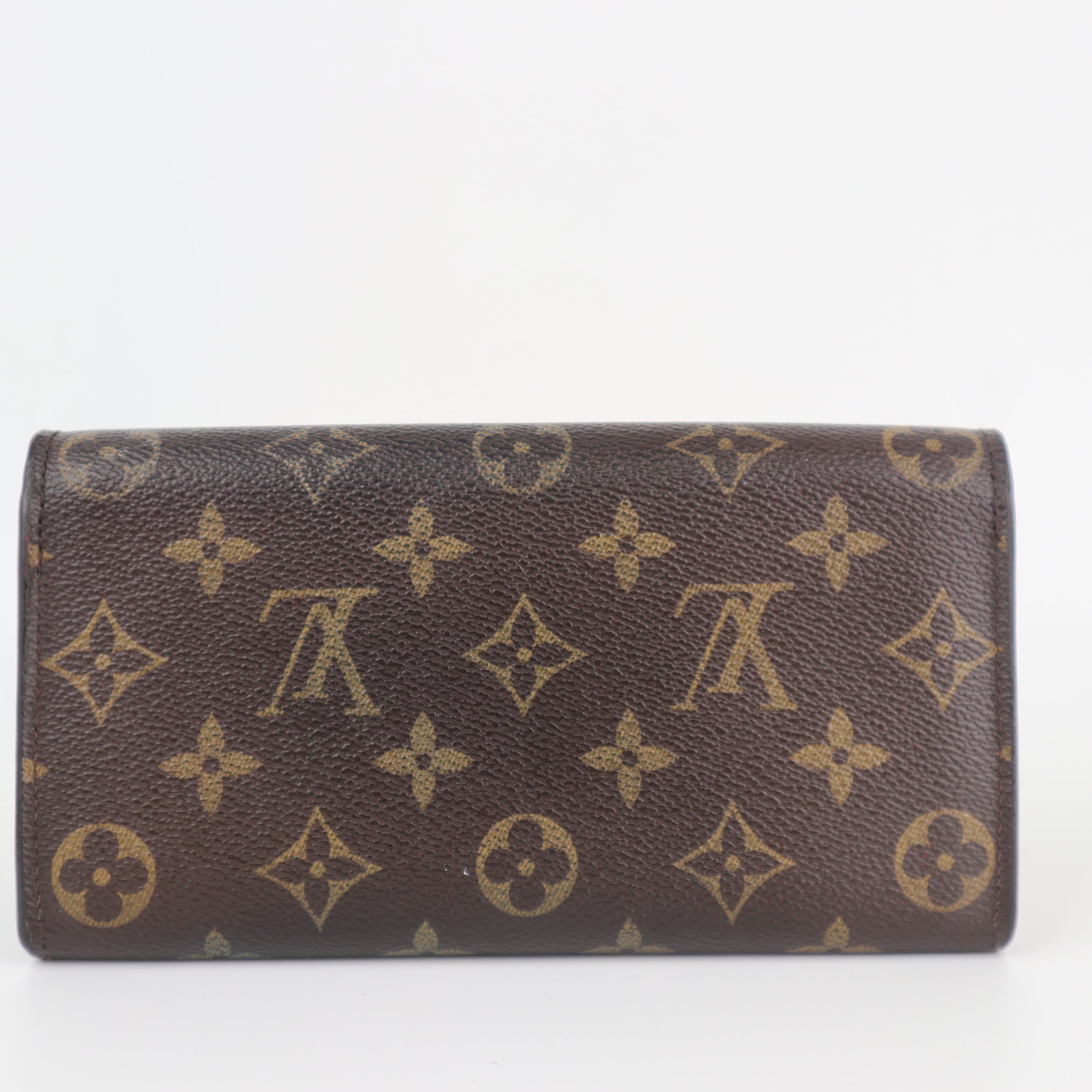 C2133 Louis Vuitton Wallet Porte Monnaie Monogram Pochette Cit Long | Pre-Owned Very Good Red Monogram canvas