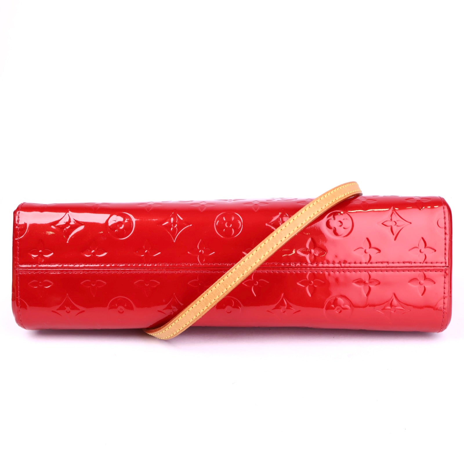 J2019 Louis Vuitton Red Monogram Vernis Roxbury Drive Bag- Pre Owned