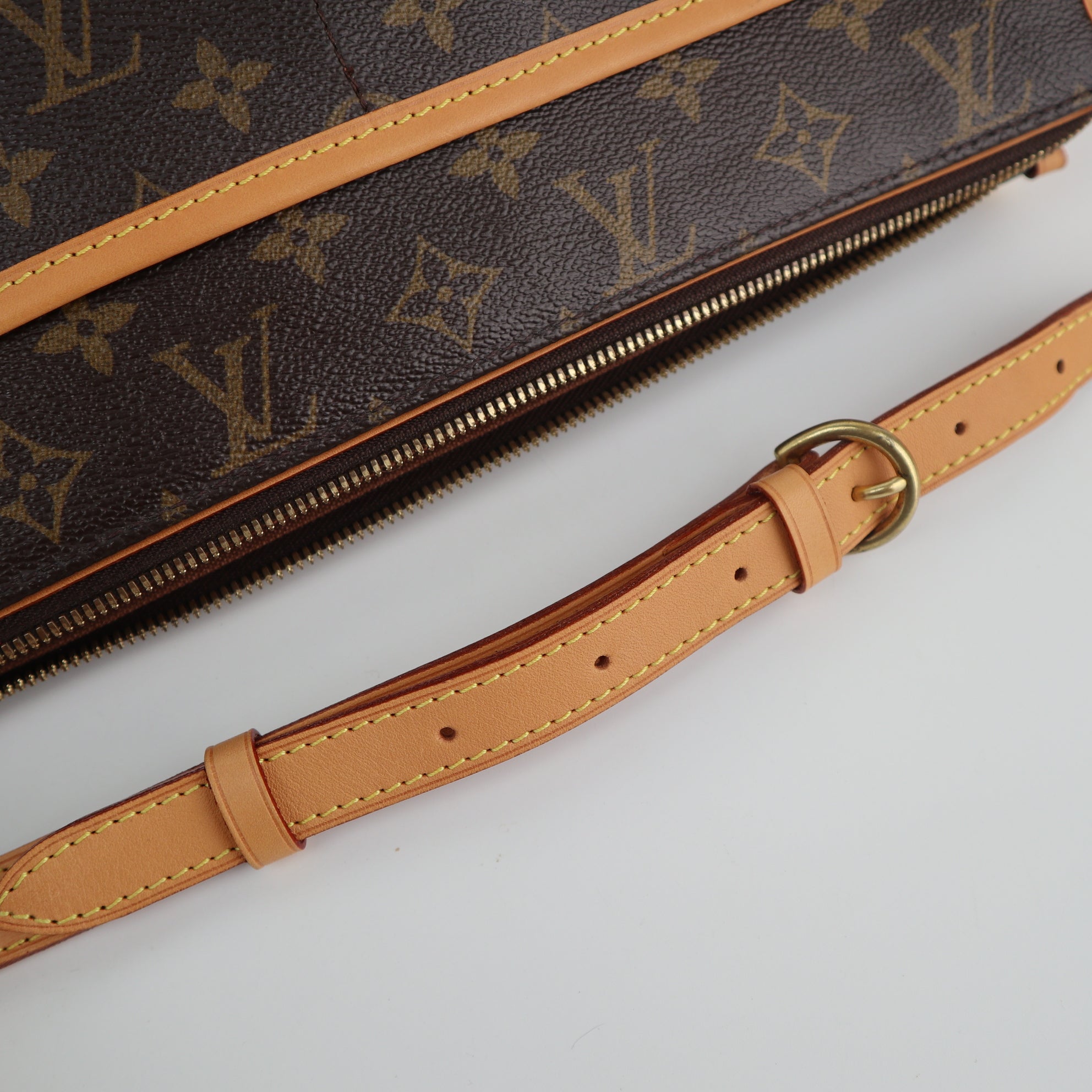 C2138R Louis Vuitton Shoulder Bag Monogram Popincourt Long | Pre-Owned Excellent Brown Monogram canvas