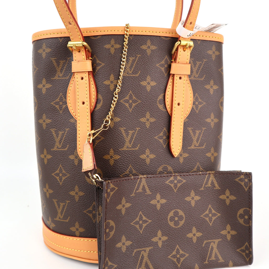 C2139R Louis Vuitton Bucket Bag Monogram Marais Bucket | Pre-Owned Excellent Brown Monogram canvas
