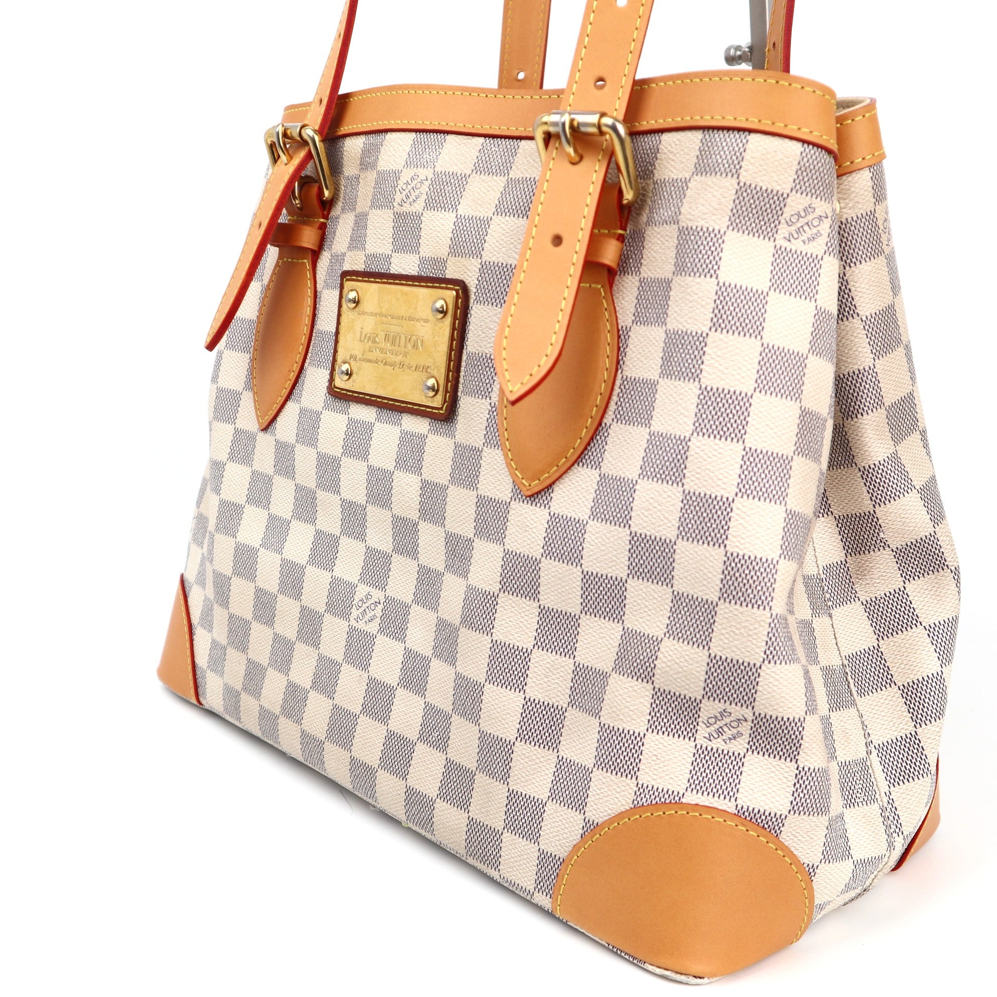 C1323R Louis Vuitton Damier Azur Hampstead MM shoulder bag-Pre Owned