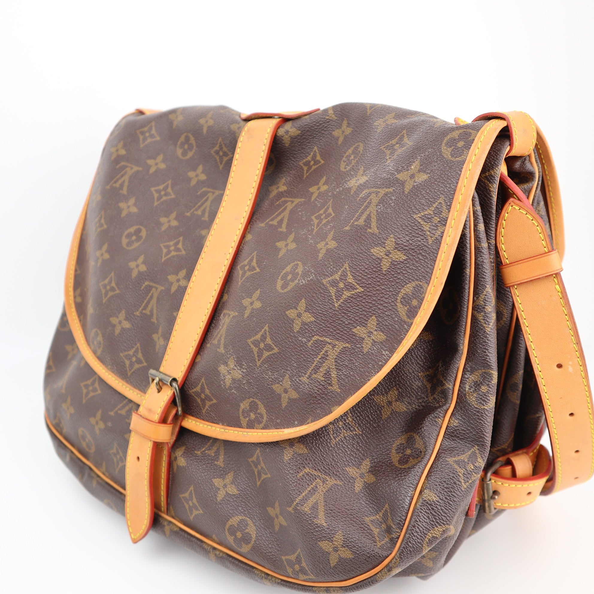 C1334R  Louis Vuitton Saumur 35-Pre Owned