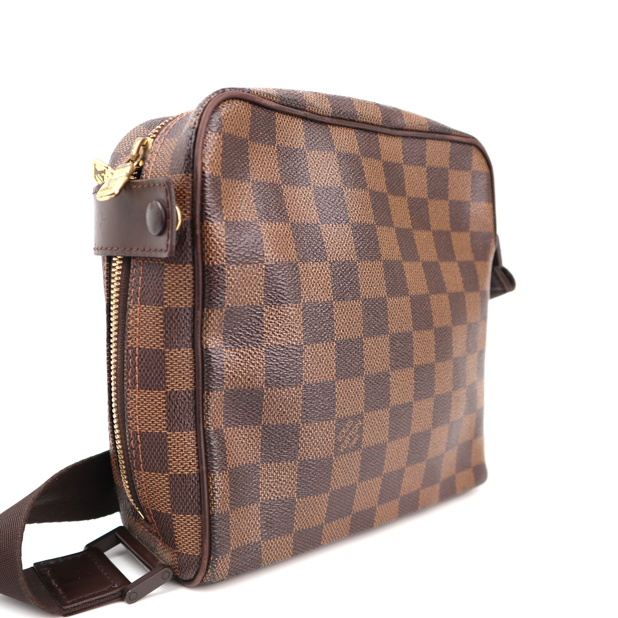 C1324 Louis Vuitton Damier Ebene Olaf PM messenger bag-Pre Owned