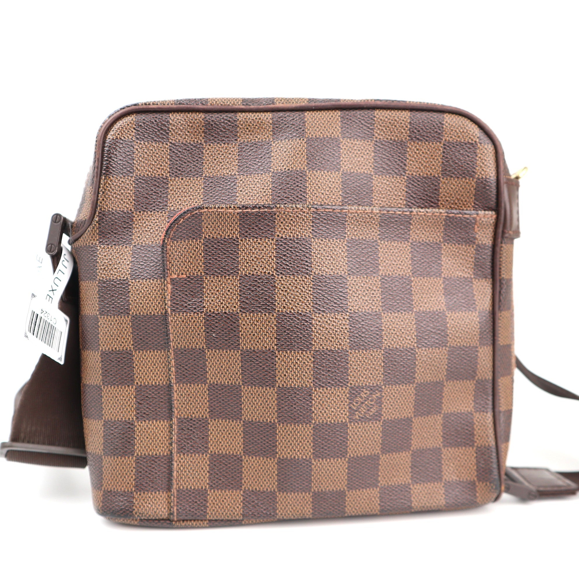 C1324 Louis Vuitton Damier Ebene Olaf PM messenger bag-Pre Owned