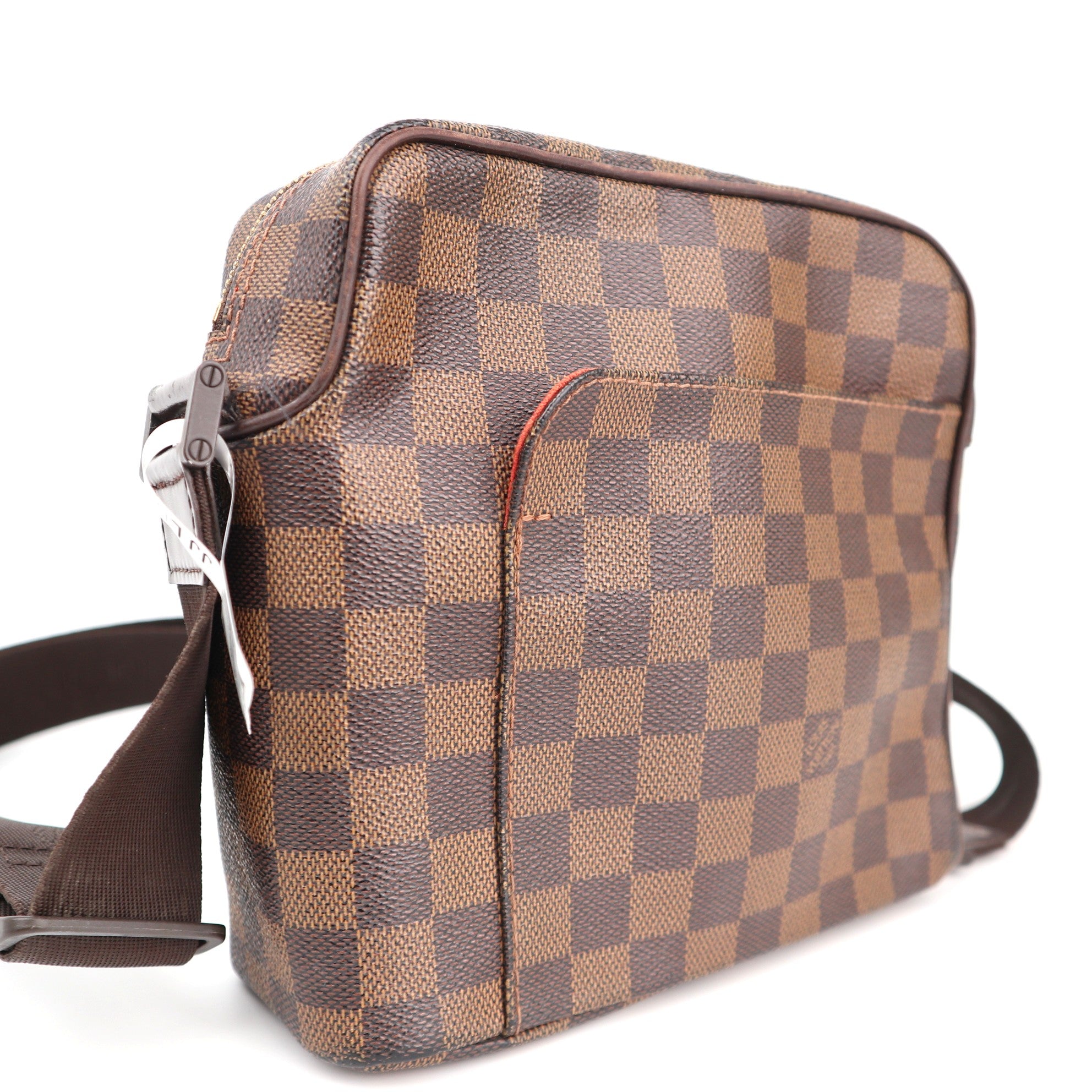 C1324 Louis Vuitton Damier Ebene Olaf PM messenger bag-Pre Owned