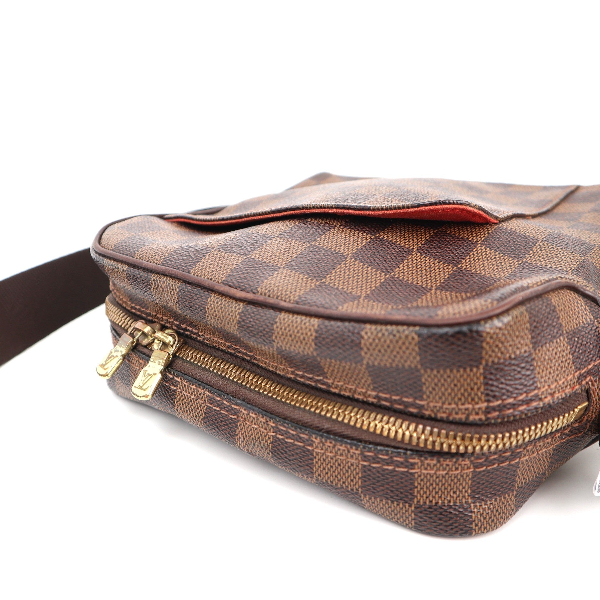 C1324 Louis Vuitton Damier Ebene Olaf PM messenger bag-Pre Owned