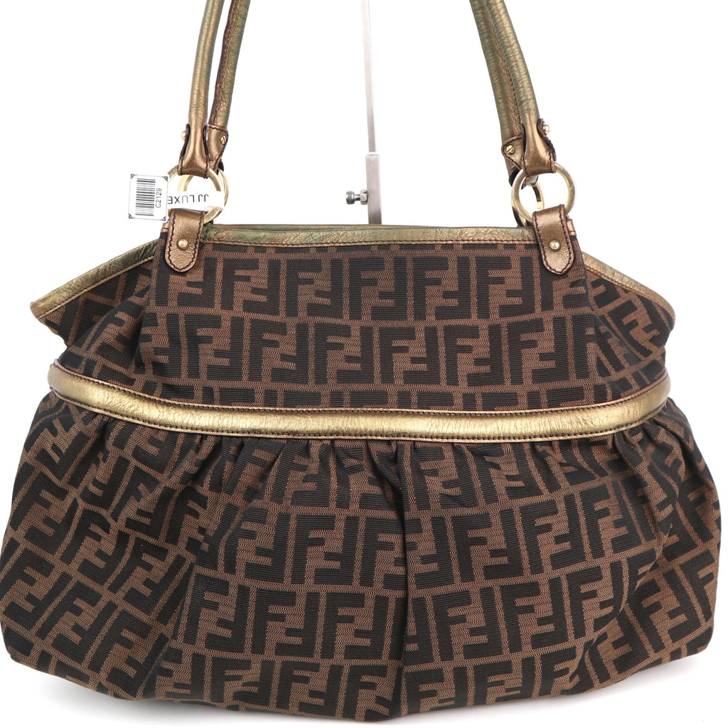 C2129 Fendi Tote Bag Zucca Chef | Pre-Owned Very Good Brown Zucca canvas
