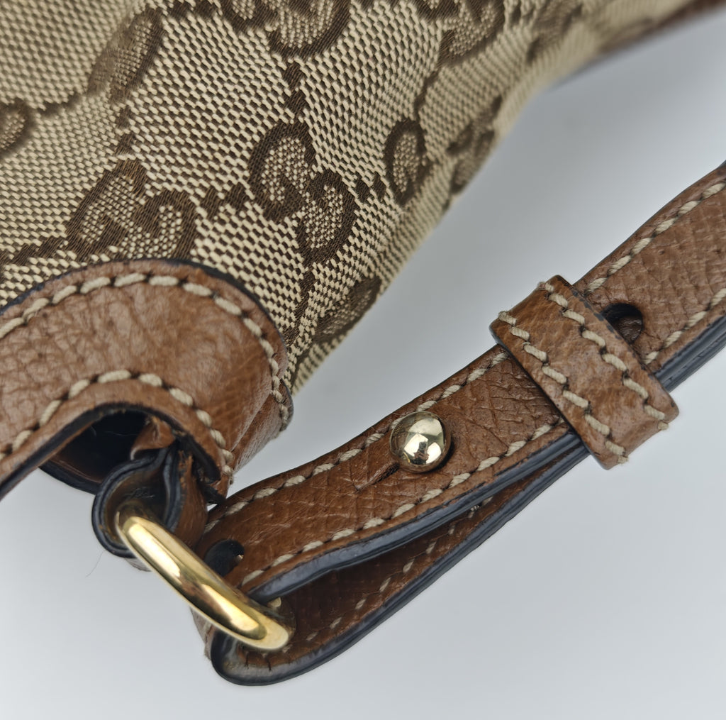 C2860 Gucci Shoulder Satchel Bag Bree GG Canvas Tote / Satchel | Pre-Owned Very Good Brown Canvas GG Monogram