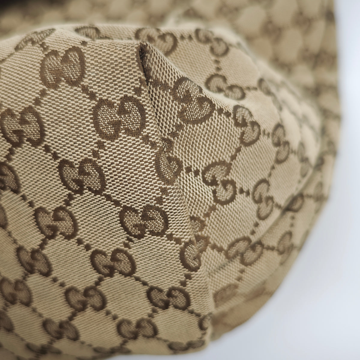 C2862 Gucci Tote Bag GG Canvas Vertical 2-Way Tote | Pre-Owned Excellent Brown Canvas GG Monogram