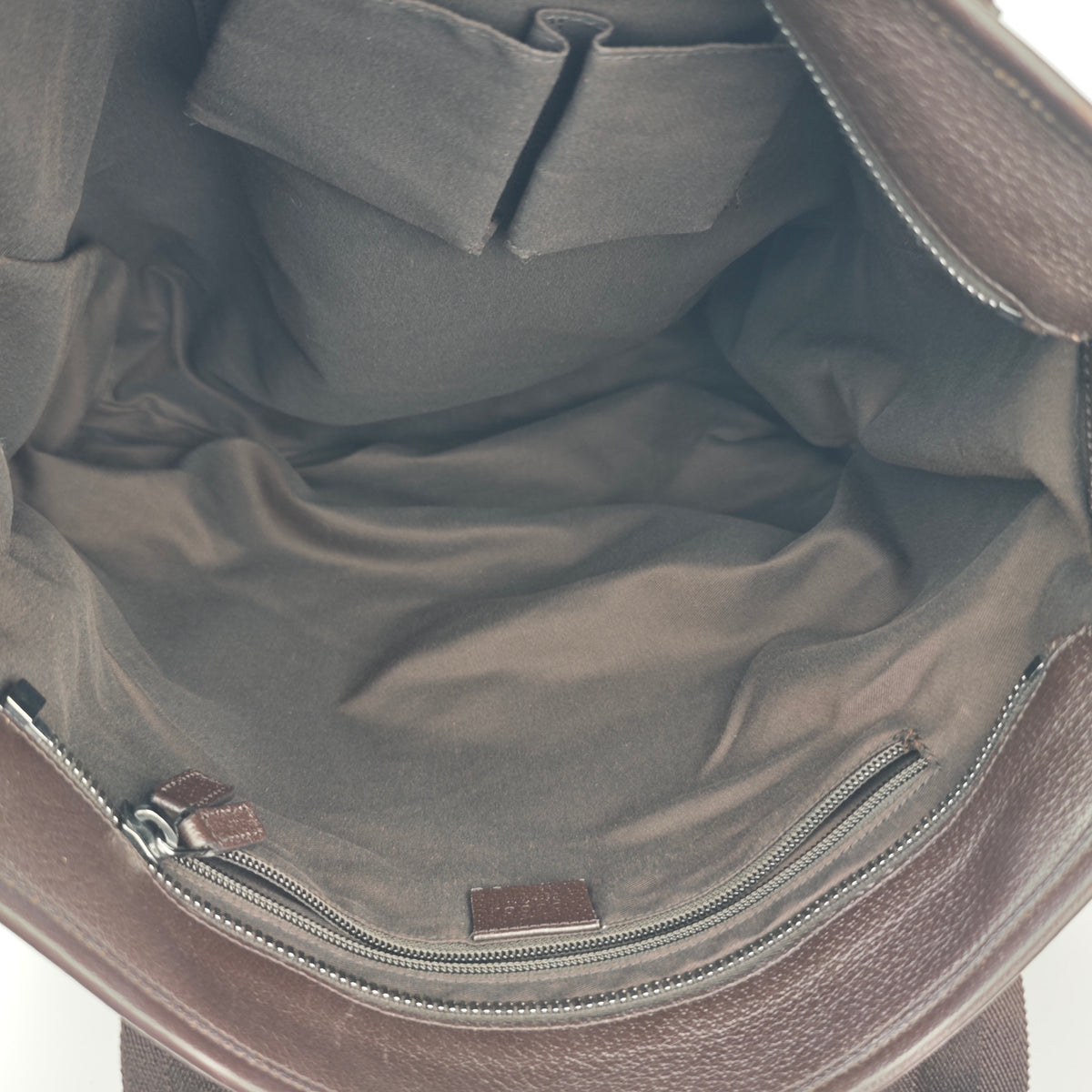 C2862 Gucci Tote Bag GG Canvas Vertical 2-Way Tote | Pre-Owned Excellent Brown Canvas GG Monogram