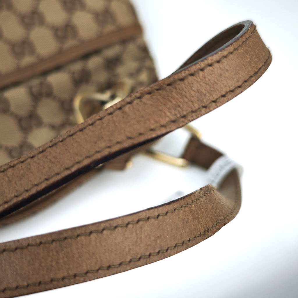C2864 Gucci Shoulder Bag GG Canvas Eclipse Shoulder Tote Bag | Pre-Owned Very Good Brown Canvas GG Monogram