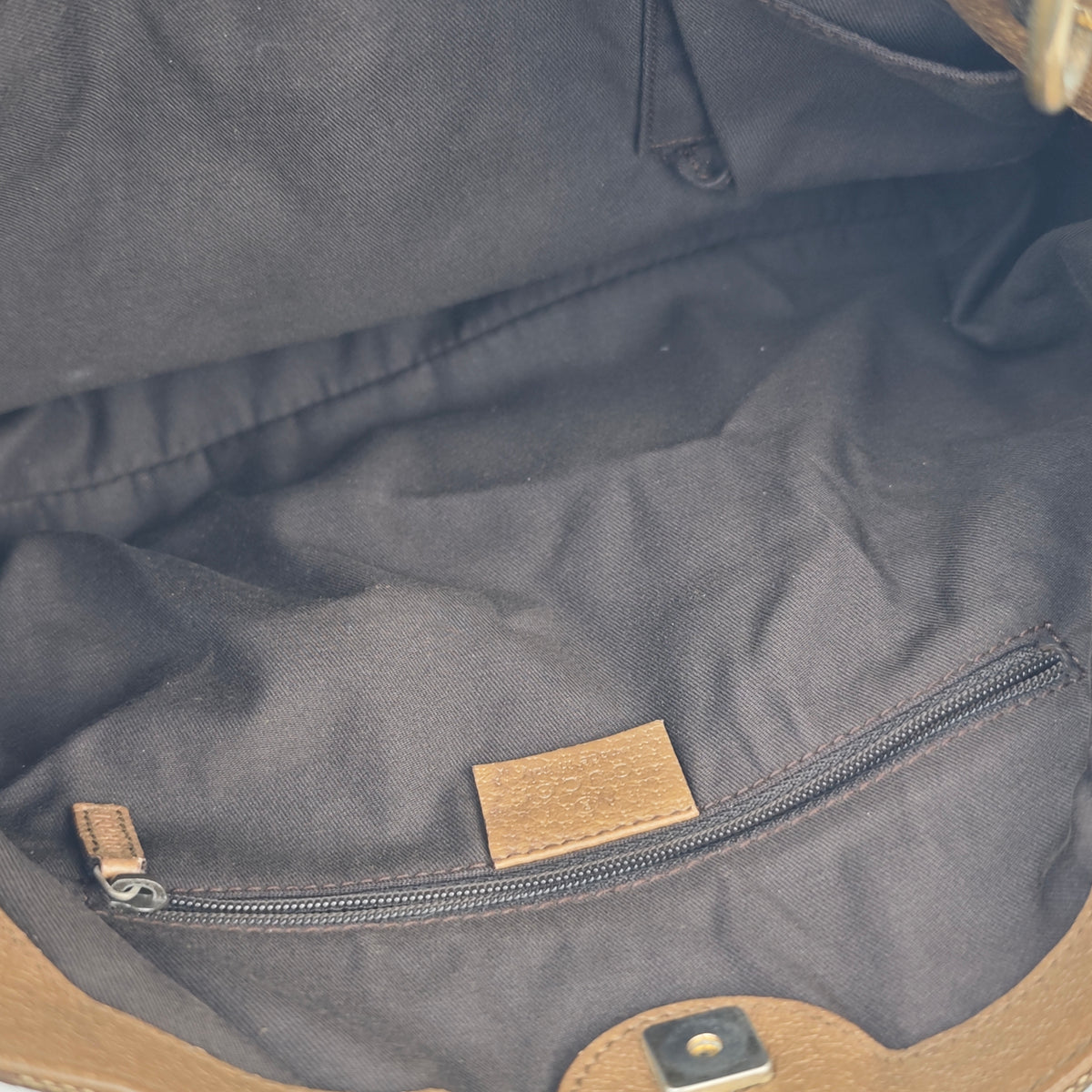 C2864 Gucci Shoulder Bag GG Canvas Eclipse Shoulder Tote Bag | Pre-Owned Very Good Brown Canvas GG Monogram