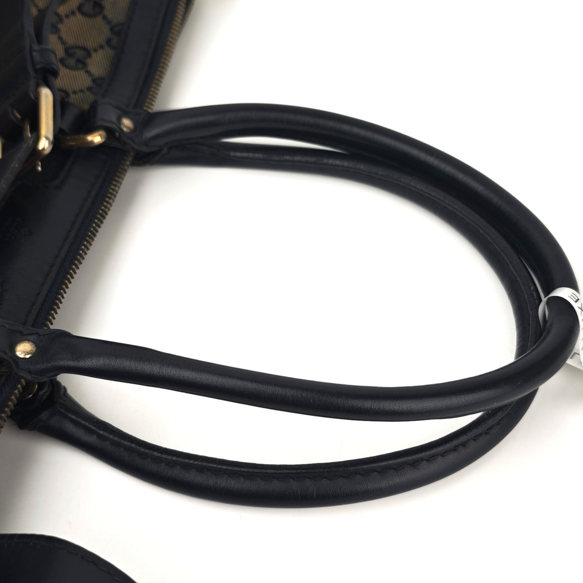 C2866 Gucci Top Handle Bag GG Canvas Vintage Web Top Handle Bag | Pre-Owned Very Good Brown Canvas GG Monogram
