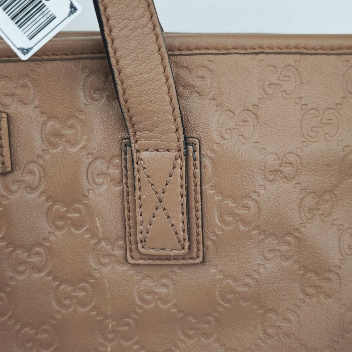 C2867 Gucci Tote Bag Guccissima Joy Tote | Pre-Owned Very Good Brown Leather Guccissima