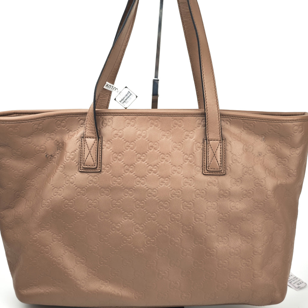C2867 Gucci Tote Bag Guccissima Joy Tote | Pre-Owned Very Good Brown Leather Guccissima