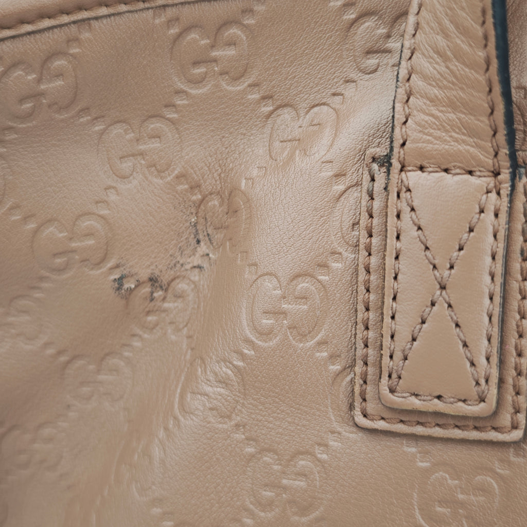 C2867 Gucci Tote Bag Guccissima Joy Tote | Pre-Owned Very Good Brown Leather Guccissima