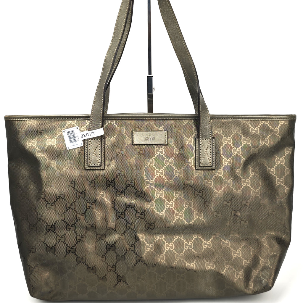 C2871 Gucci Tote Bag GG Imprimé Joy Tote Medium | Pre-Owned Very Good Brown Coated Canvas GG Monogram