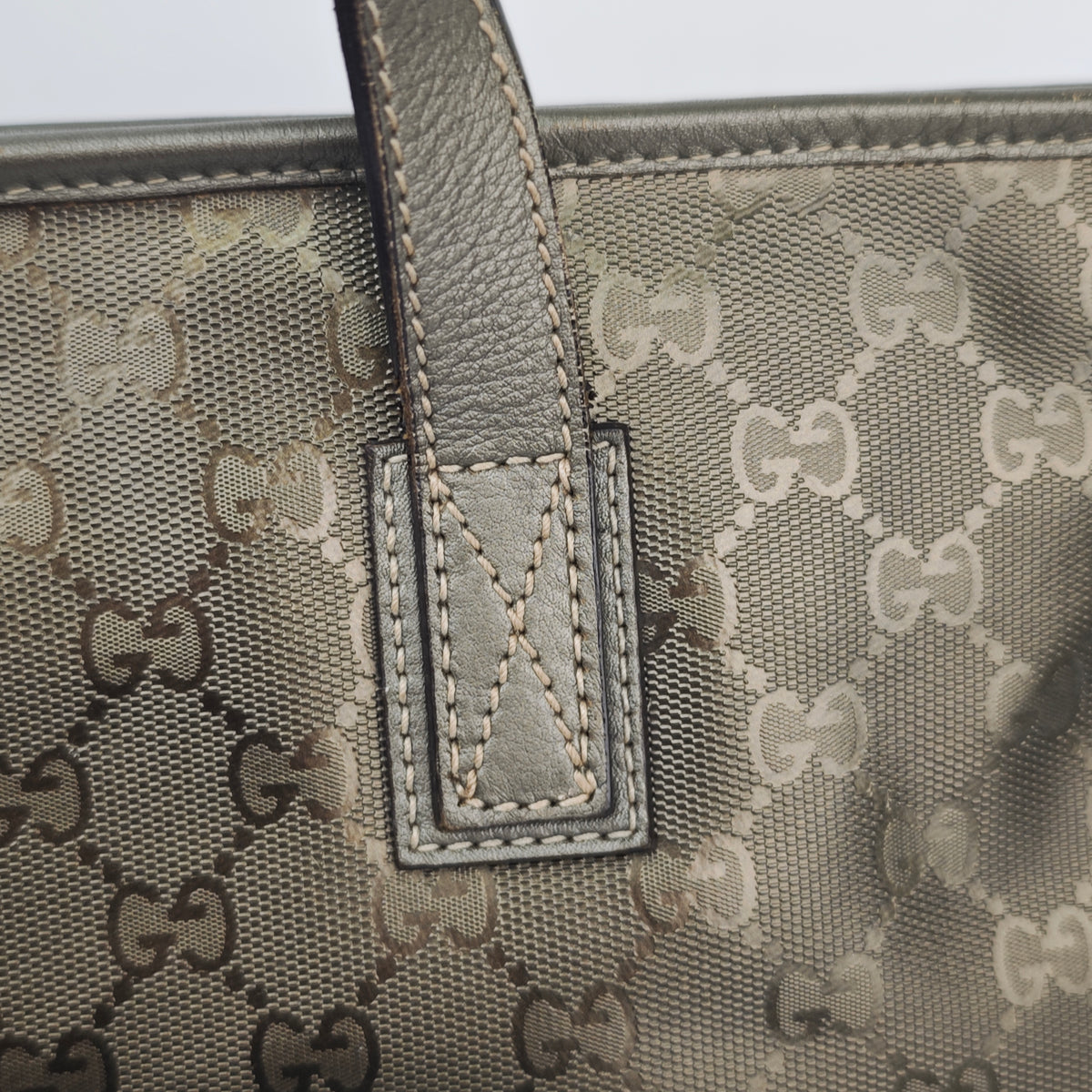 C2871 Gucci Tote Bag GG Imprimé Joy Tote Medium | Pre-Owned Very Good Brown Coated Canvas GG Monogram