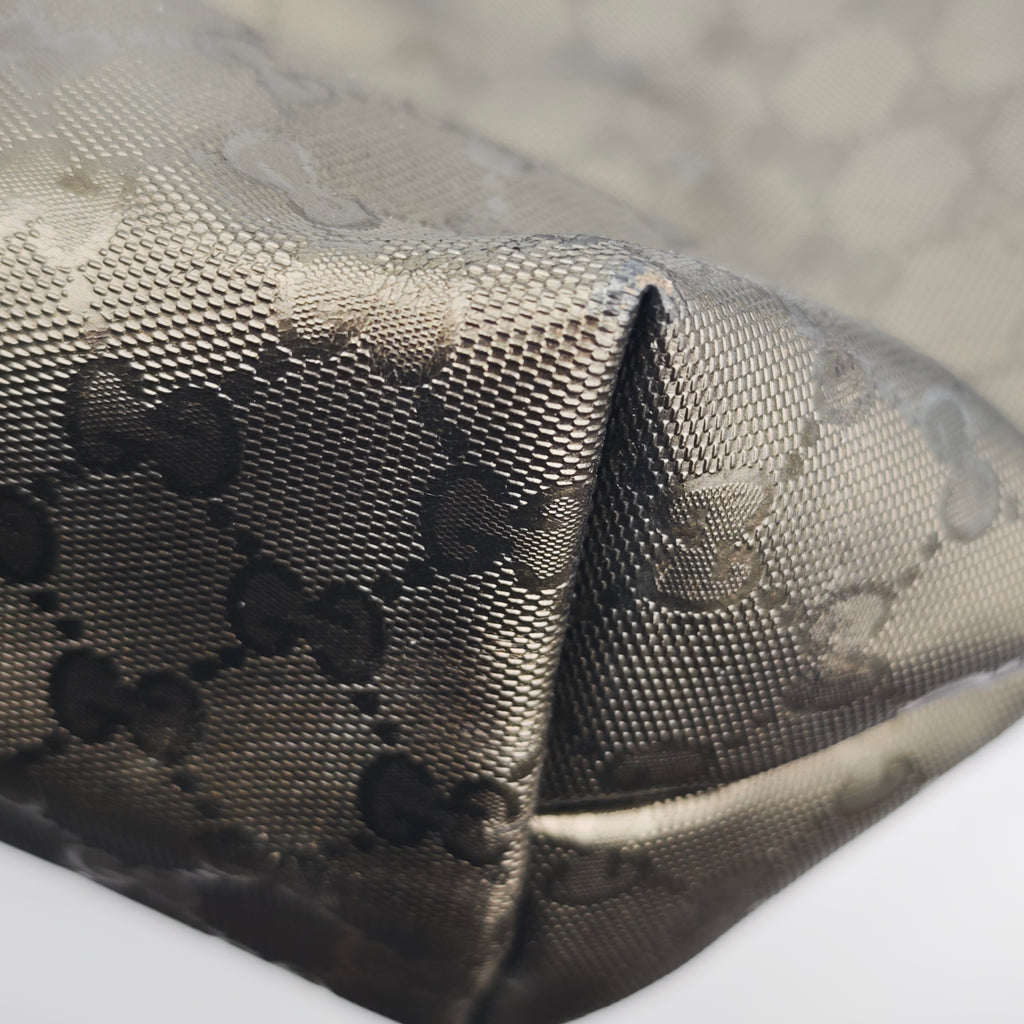 C2871 Gucci Tote Bag GG Imprimé Joy Tote Medium | Pre-Owned Very Good Brown Coated Canvas GG Monogram