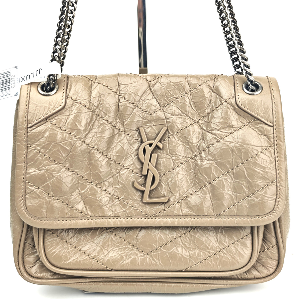 C2872 Saint Laurent Shoulder Bag Niki Baby Vintage Leather Chain Bag | Pre-Owned Excellent Leather
