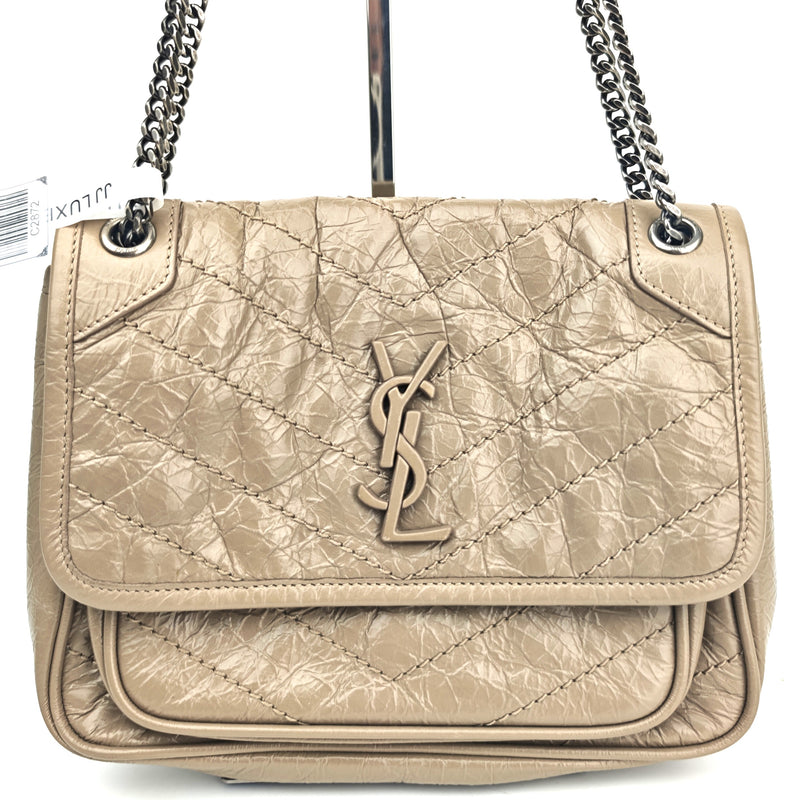 C2872 Saint Laurent Shoulder Bag Niki Baby Vintage Leather Chain Bag | Pre-Owned Excellent Leather