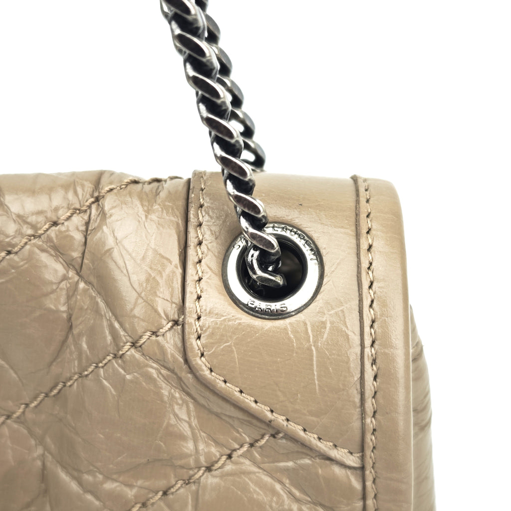 C2872 Saint Laurent Shoulder Bag Niki Baby Vintage Leather Chain Bag | Pre-Owned Excellent Leather