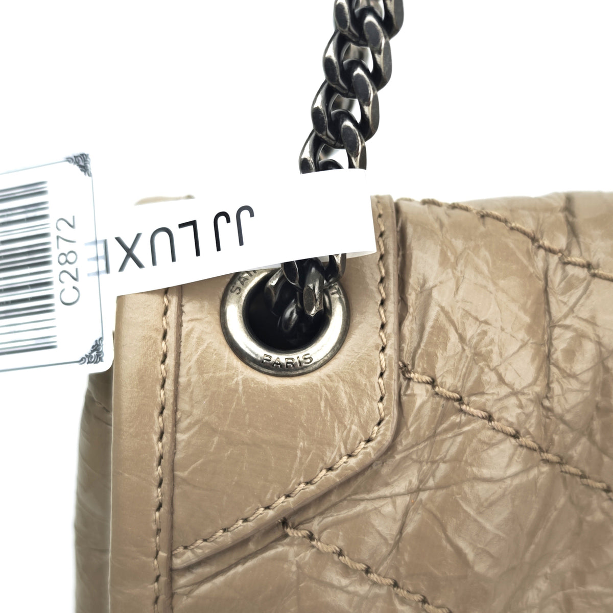 C2872 Saint Laurent Shoulder Bag Niki Baby Vintage Leather Chain Bag | Pre-Owned Excellent Leather