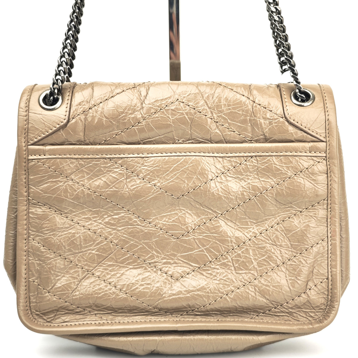 C2872 Saint Laurent Shoulder Bag Niki Baby Vintage Leather Chain Bag | Pre-Owned Excellent Leather