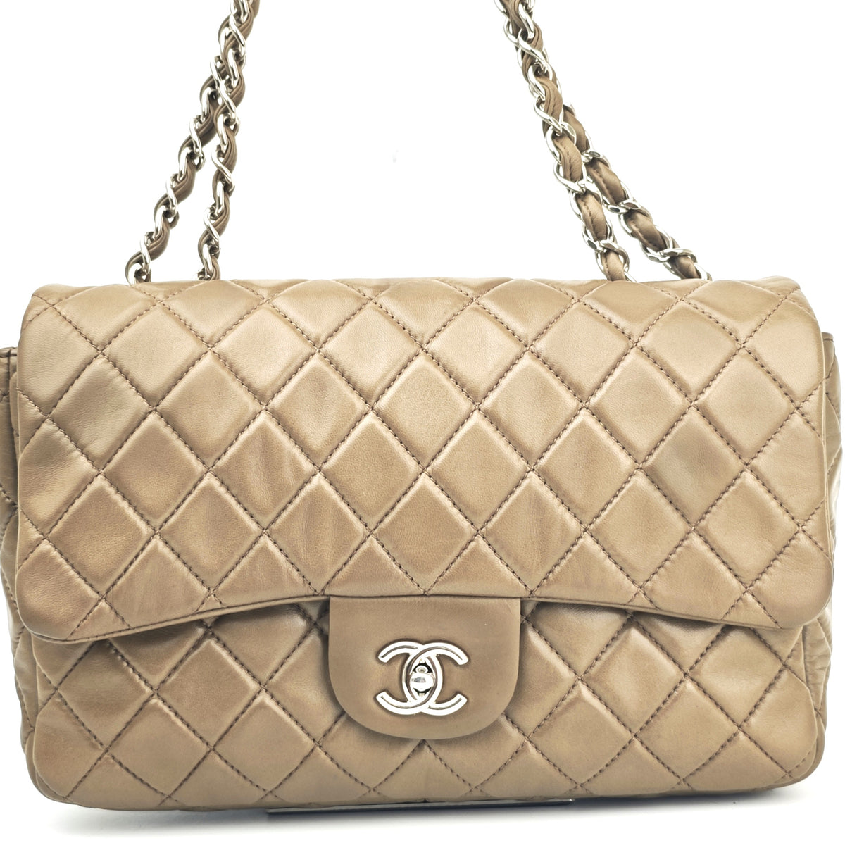 C2873 Chanel Shoulder Bag Timeless Classic Flap Bag Jumbo | Pre-Owned Very Good