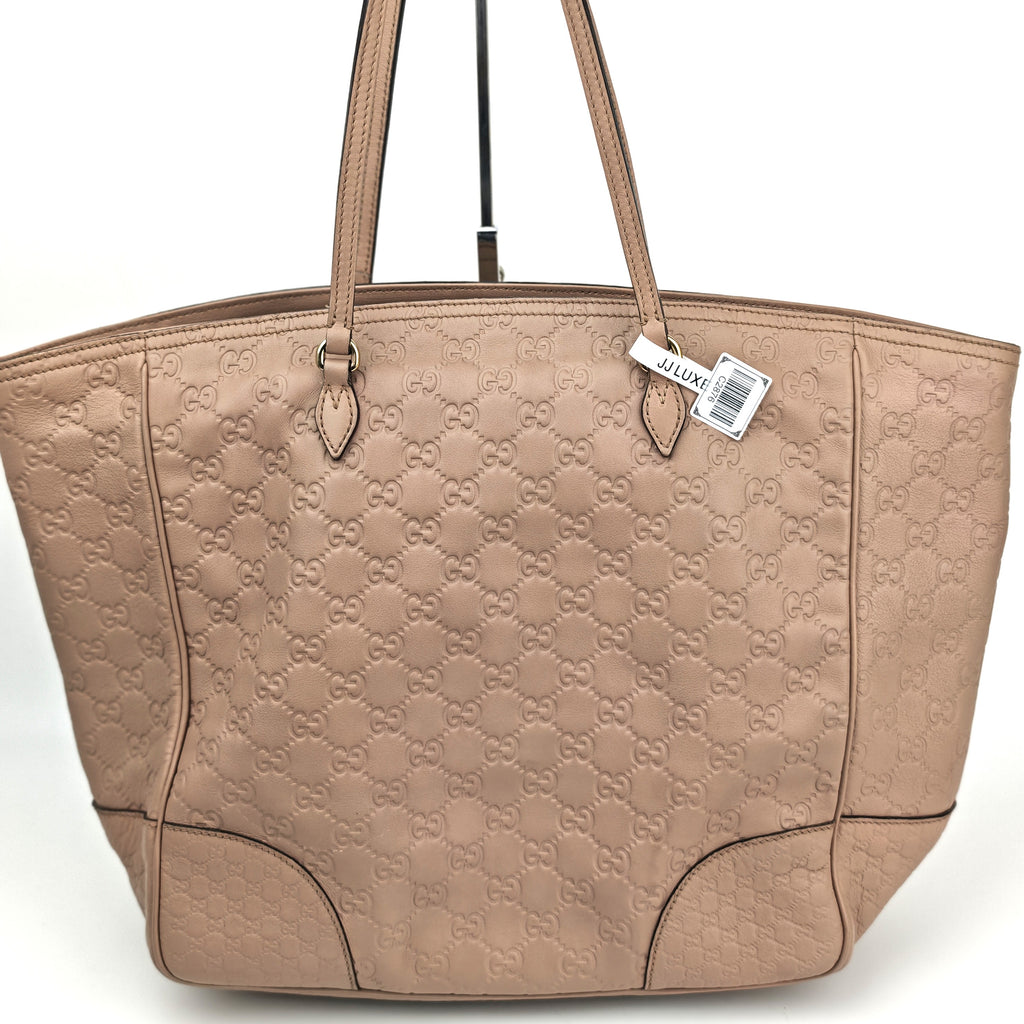 C2876 Gucci Tote Bag Guccissima Bree Tote | Pre-Owned Very Good Brown Guccissima Leather