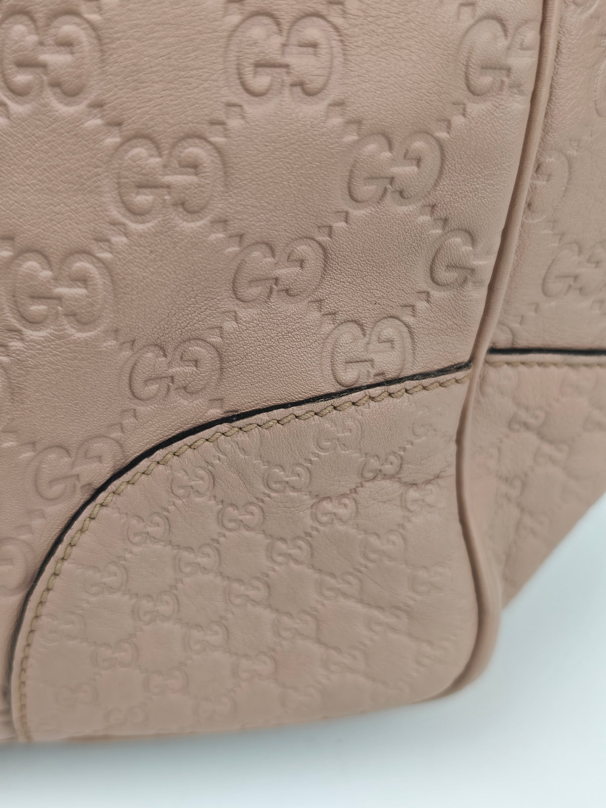 C2876 Gucci Tote Bag Guccissima Bree Tote | Pre-Owned Very Good Brown Guccissima Leather