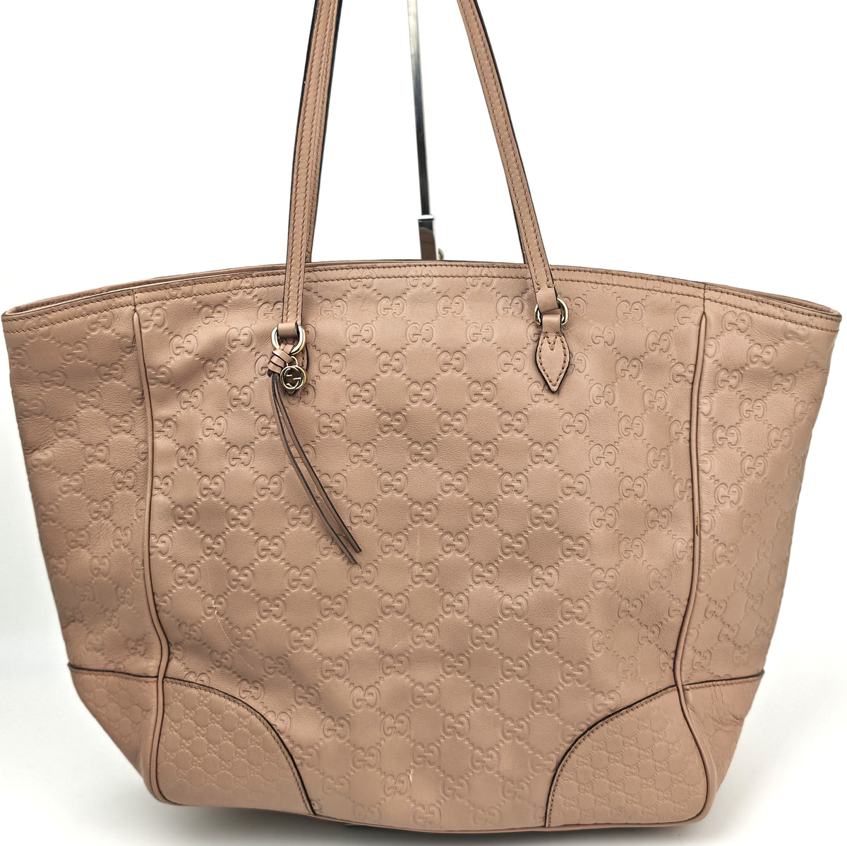 C2876 Gucci Tote Bag Guccissima Bree Tote | Pre-Owned Very Good Brown Guccissima Leather