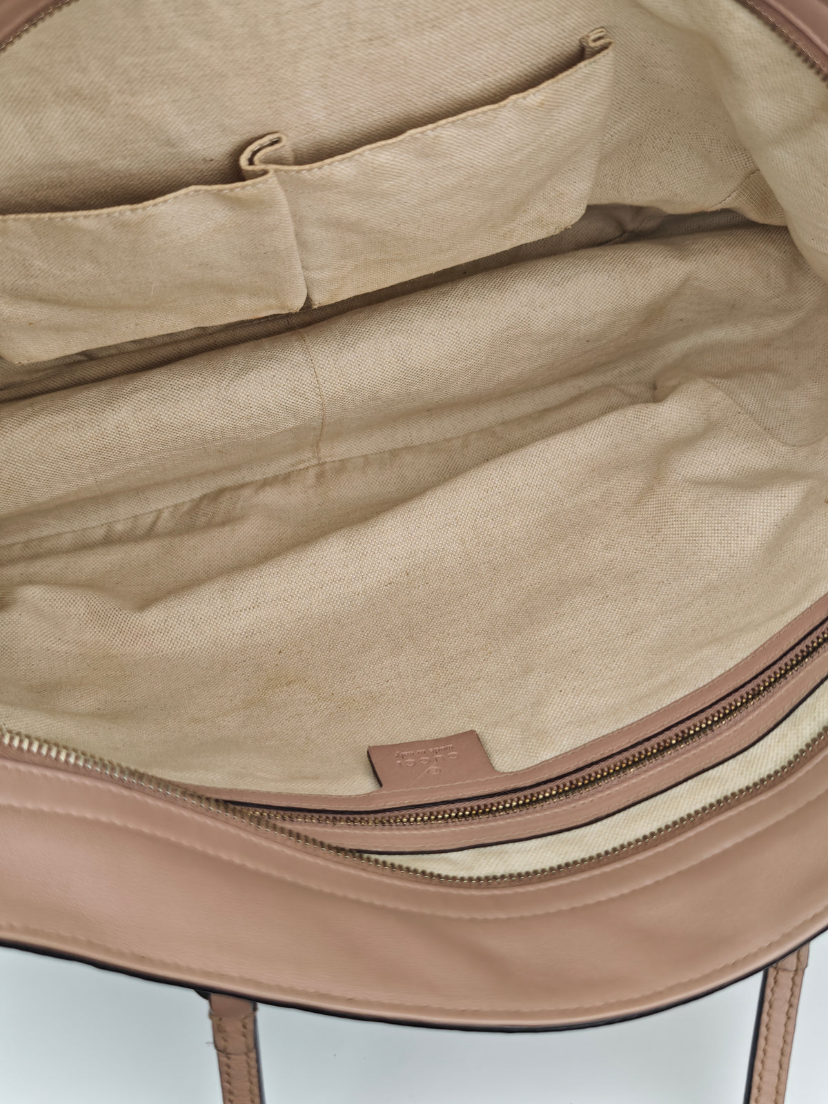 C2876 Gucci Tote Bag Guccissima Bree Tote | Pre-Owned Very Good Brown Guccissima Leather