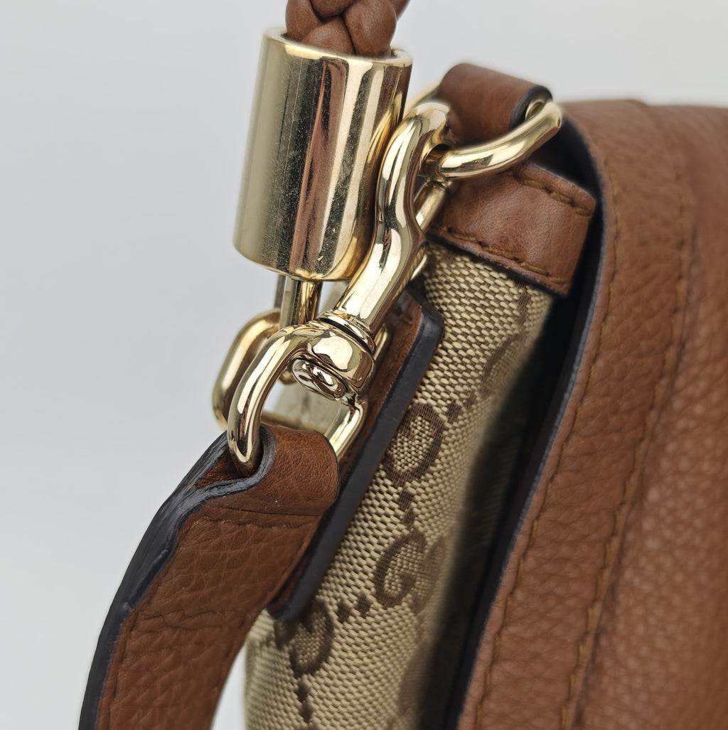 C2878 Gucci Shoulder Bag Bella Flap Satchel/Shoulder Bag | Pre-Owned Very Good