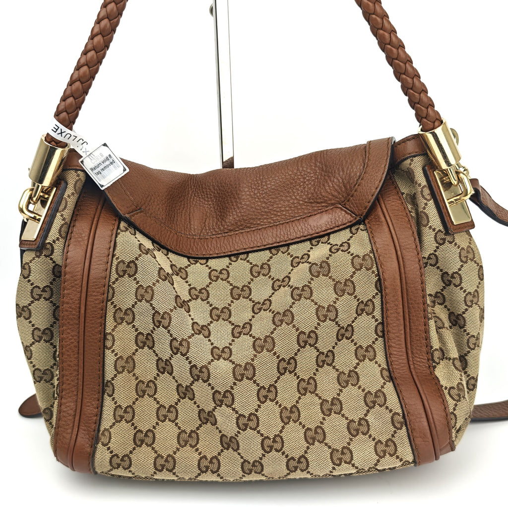 C2878 Gucci Shoulder Bag Bella Flap Satchel/Shoulder Bag | Pre-Owned Very Good