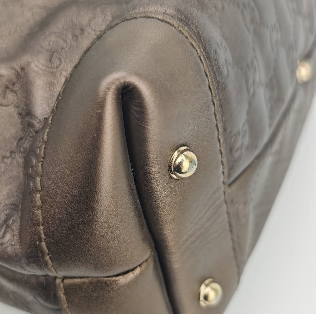 C2880 Gucci Shoulder Bag Guccissima Scarlett Hobo | Pre-Owned Very Good Brown Guccissima Leather