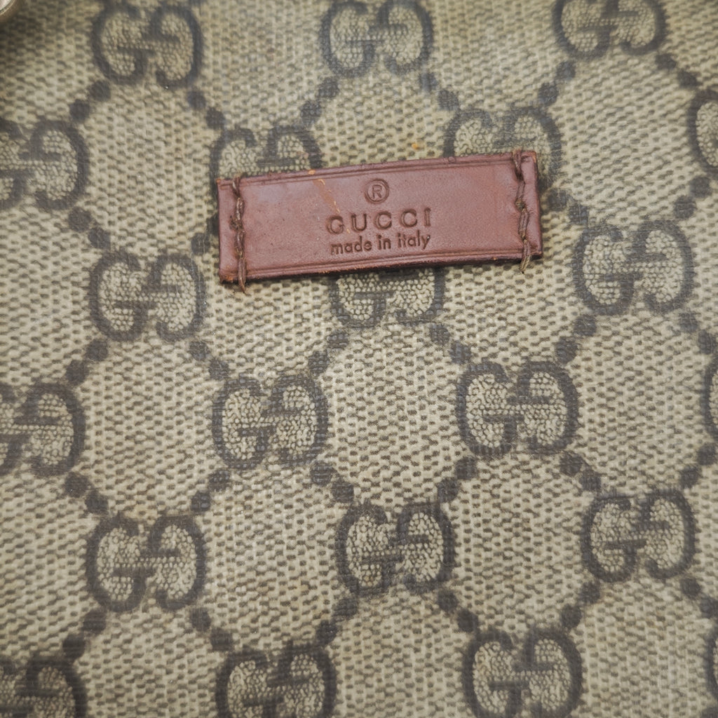 C2881 Gucci Top Handle Bag GG Supreme Joy Boston Bag | Pre-Owned Very Good Brown GG Supreme Canvas