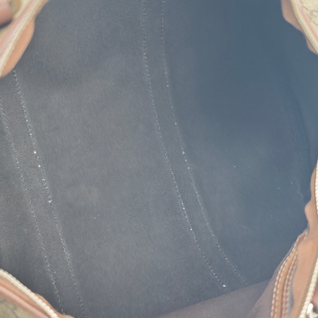 C2881 Gucci Top Handle Bag GG Supreme Joy Boston Bag | Pre-Owned Very Good Brown GG Supreme Canvas