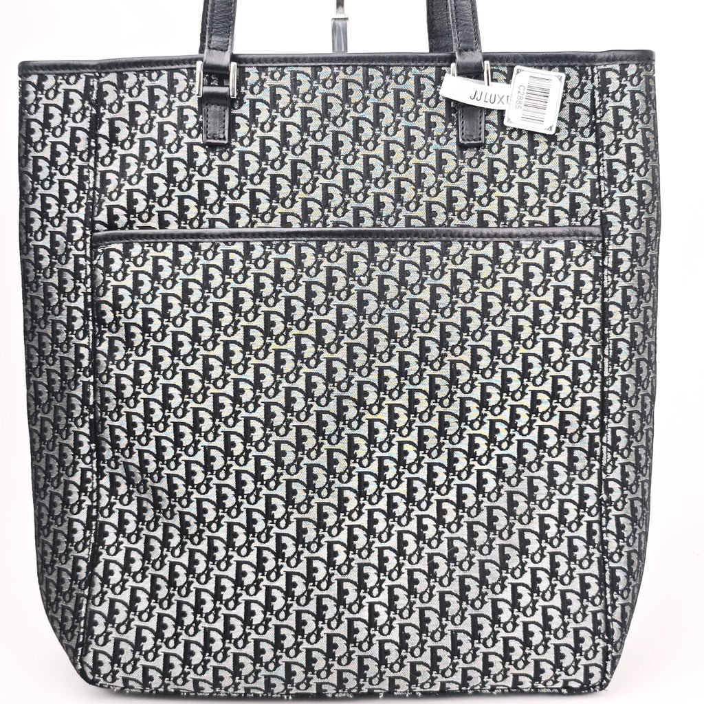 C2885 Christian Dior Tote Bag Vintage Oblique Canvas Tote | Pre-Owned Excellent Oblique Canvas