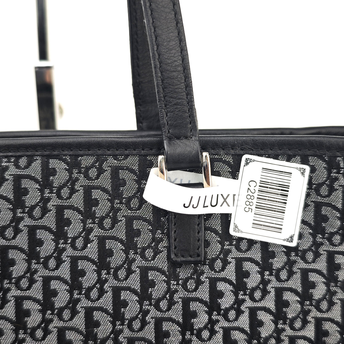 C2885 Christian Dior Tote Bag Vintage Oblique Canvas Tote | Pre-Owned Excellent Oblique Canvas