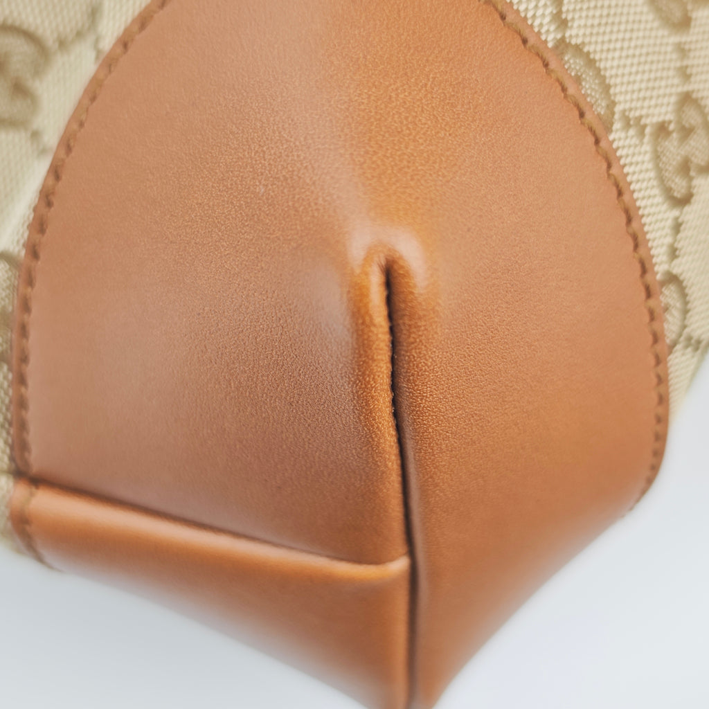 C2888 Gucci Shoulder Bag GG Canvas Hobo | Pre-Owned Excellent Brown GG Canvas