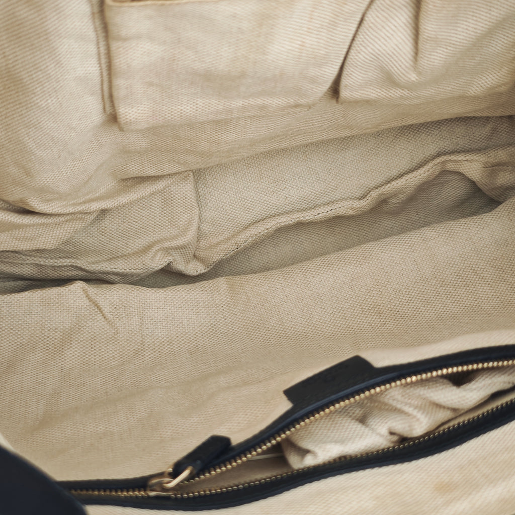 C2892 Gucci Shoulder Bag GG Canvas Bella Satchel/Tote Bamboo Tassel | Pre-Owned Very Good Brown GG Canvas
