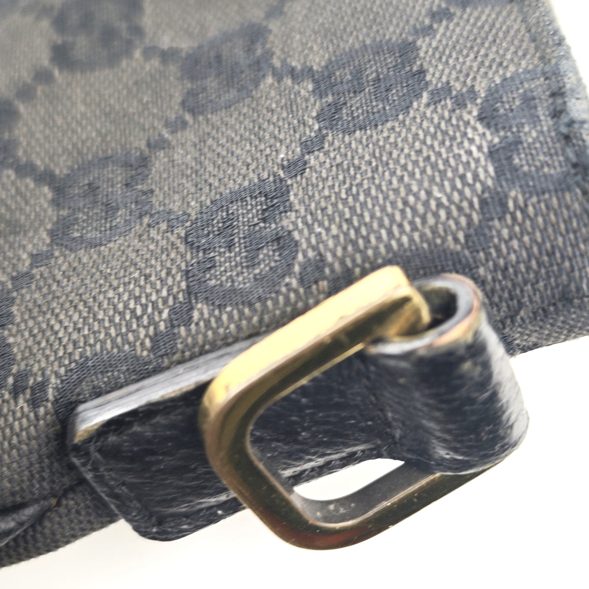 C2895 Gucci Shoulder Bag GG Canvas Zip Pocket Tote | Pre-Owned Very Good Brown GG Canvas