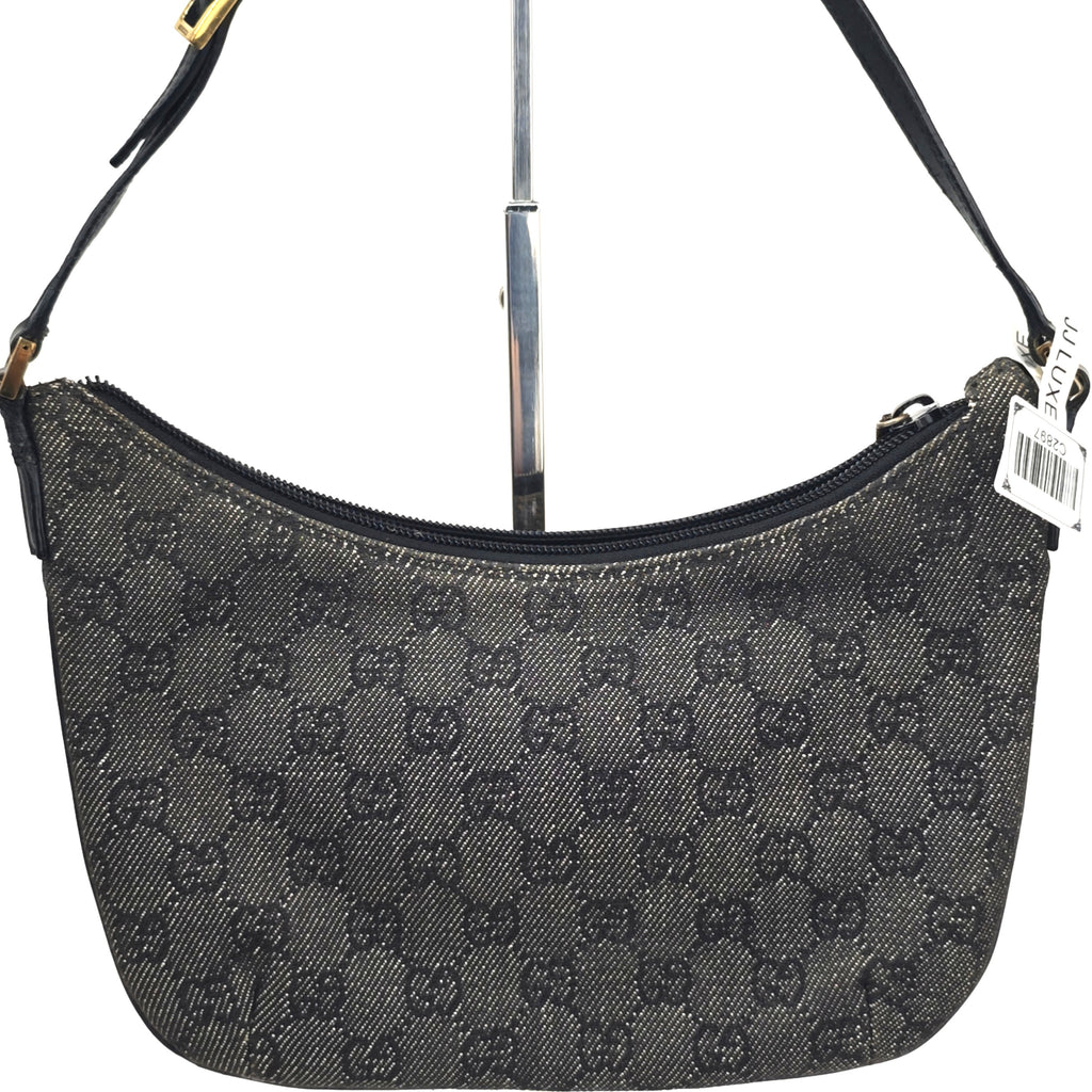 C2897 Gucci Shoulder Bag GG Canvas Pochette Small | Pre-Owned Very Good Brown GG Canvas