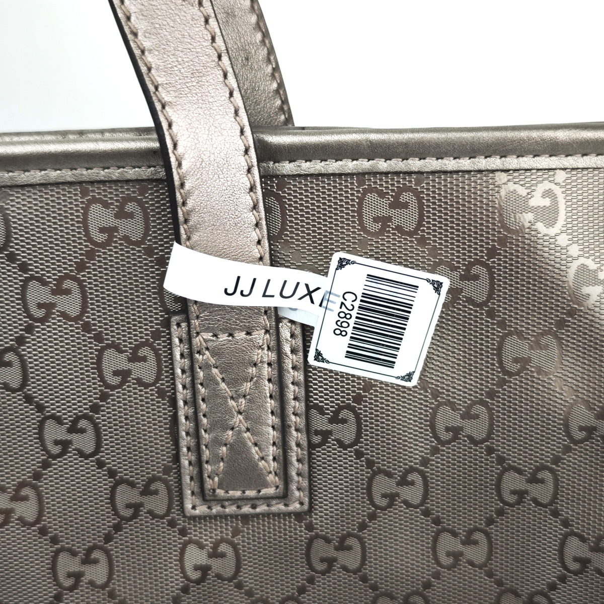 C2898 Gucci Tote Bag GG Imprimé Joy Tote Large | Pre-Owned Excellent GG Imprimé Coated canvas