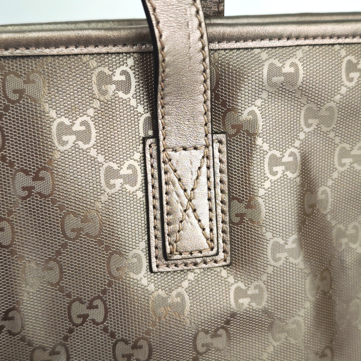 C2898 Gucci Tote Bag GG Imprimé Joy Tote Large | Pre-Owned Excellent GG Imprimé Coated canvas