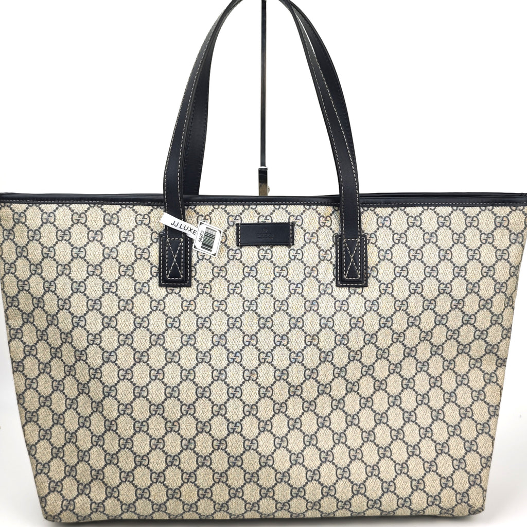 C2899 Gucci Tote Bag GG Supreme Joy Tote Large | Pre-Owned Excellent Brown GG Supreme Canvas
